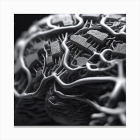 Brain - 3d Rendering Canvas Print