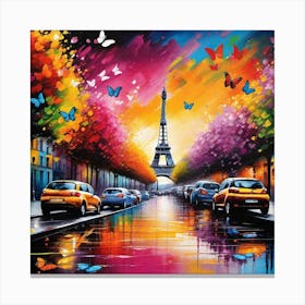 Paris Eiffel Tower 64 Canvas Print