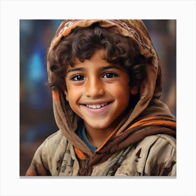 Portrait Of A Young Boy Canvas Print