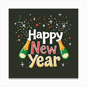 Happy New Year 8 Canvas Print