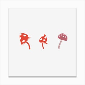 Simple Red Mushrooms Toile