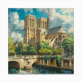 Notre Dame De Paris Canvas Print