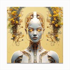 Golden Synthesis: Life and Logic Canvas Print