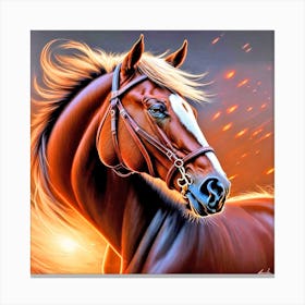 Horse Painting 1 Canvas Print