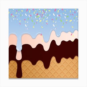 Ice Cream Sundae 5 Canvas Print