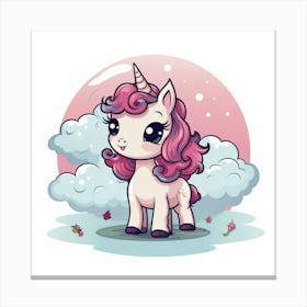 Cute Unicorn 116 Canvas Print