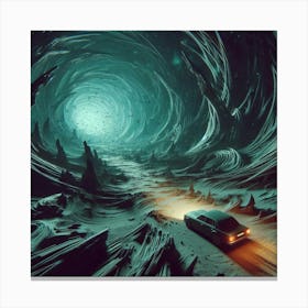 Car In A Tunnel 5 Canvas Print