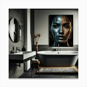 Default Wall Art For Bathroom 3 Canvas Print