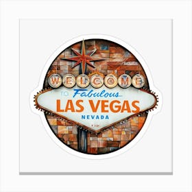 Welcome To Las Vegas Sign Canvas Print