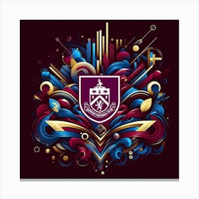 Burnley F.C Logo Wall Art 7 Canvas Print