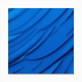 Abstract Blue Wavy Pattern Canvas Print