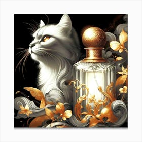 Feline Cat Creative Artwork Illustration 65 Canvas Print