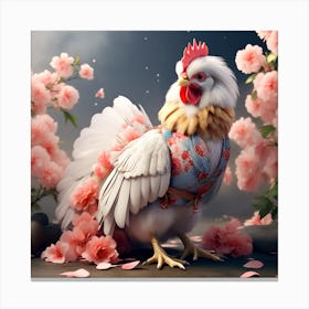 Chinese Rooster Canvas Print