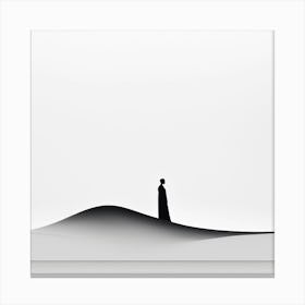 Silhouette Of A Man art print Canvas Print