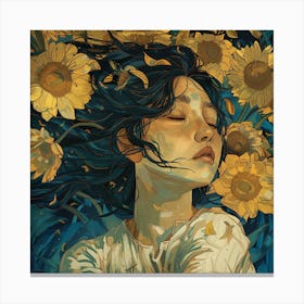 Dreaming Of Sunflowers Canvas Print