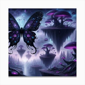 Dark Fantasy Butterfly 1 Canvas Print