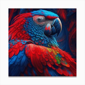 Colorful Parrot  Canvas Print