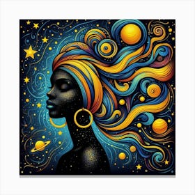 Valeris Celestial Portrait Canvas Print