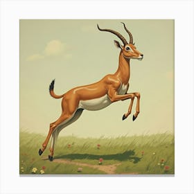 Gazelle Leinwandbild