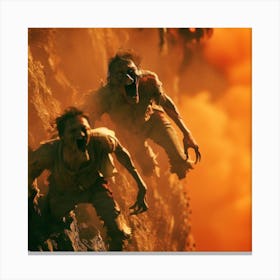 Zombies In The Desert Canvas Print