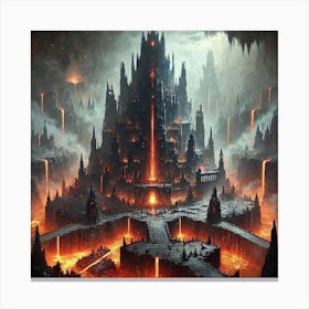 Obsidian Citadel Canvas Print