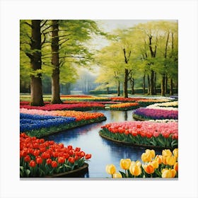 Tulip Garden 6 Canvas Print