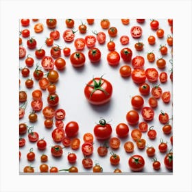 Heart Of Tomatoes Canvas Print