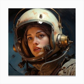 Richardvachtenberg 8000 Years Woman Facewith A Cosmonaut Helmet C9422ce3 4636 4699 807c D52456b11041 Canvas Print