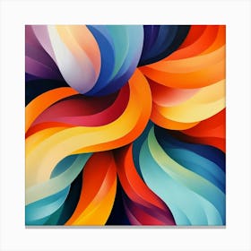 Abstract Swirls Art Canvas Print