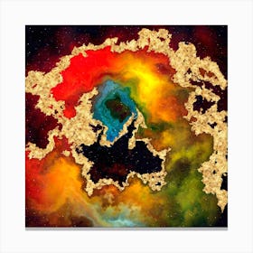 100 Nebulas in Space with Stars Abstract n.027 Canvas Print