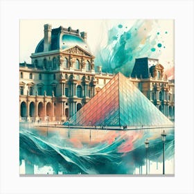 Louvre Painting 1 Canvas Print