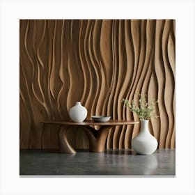 Wavy Wall 25 Canvas Print