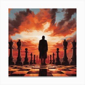 Chess Pieces 1 Canvas Print