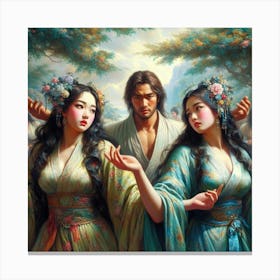 Chinese Women Canvas Print