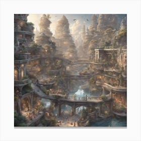 Fantasy City 3 Canvas Print