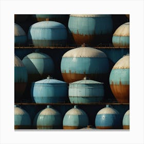 Oil Tanks Canvas Print