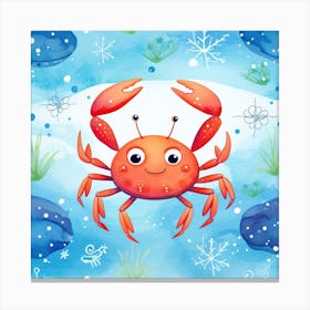 Crab In The Sea Canvas Print