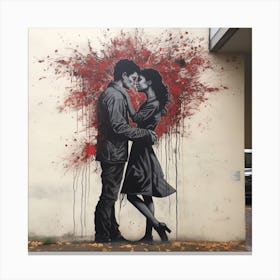 Love between couple Canvas Print