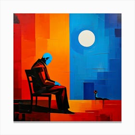 Abstract Loneliness colorful Canvas Print