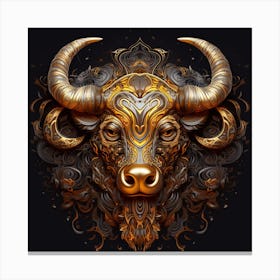 Bull Head 2 Canvas Print