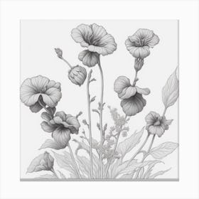 Flowers myluckycharm Canvas Print