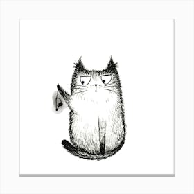 Cat and mouse Canvas Print