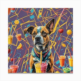 Smoothie Dog Canvas Print