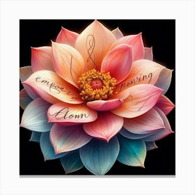 Lotus Flower 1 Canvas Print