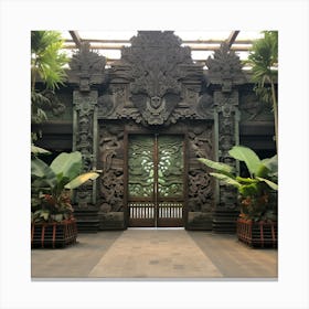 Entrance To A Temple 1 Canvas Print