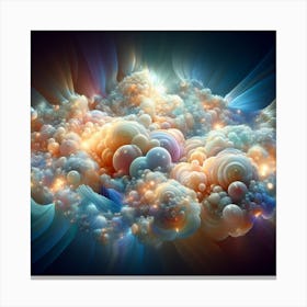 Fractal Clouds Canvas Print