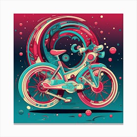 Psychedelic Bike 1 Canvas Print