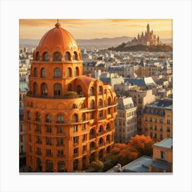 Paris Cityscape Canvas Print