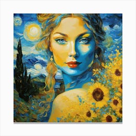 Sunflowers uk Canvas Print