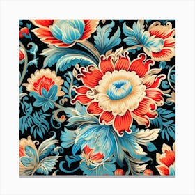 Russian Floral Pattern Canvas Print